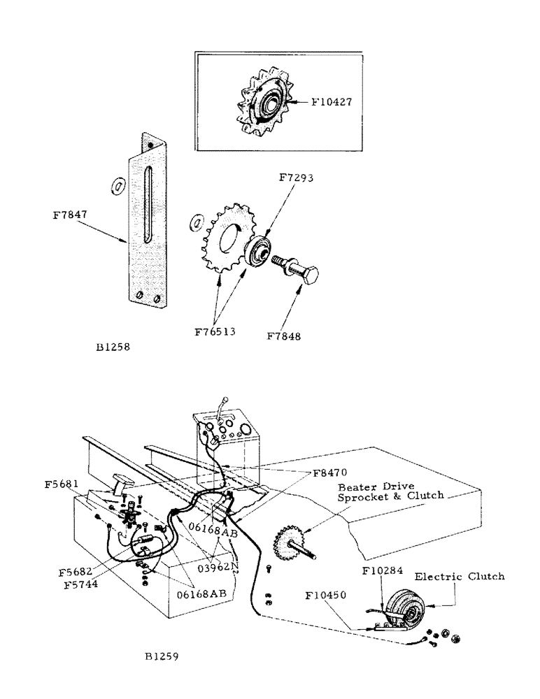 Схема запчастей Case IH 800 - (076) - BEATER DRIVE TIGHTENER (55) - ELECTRICAL SYSTEMS