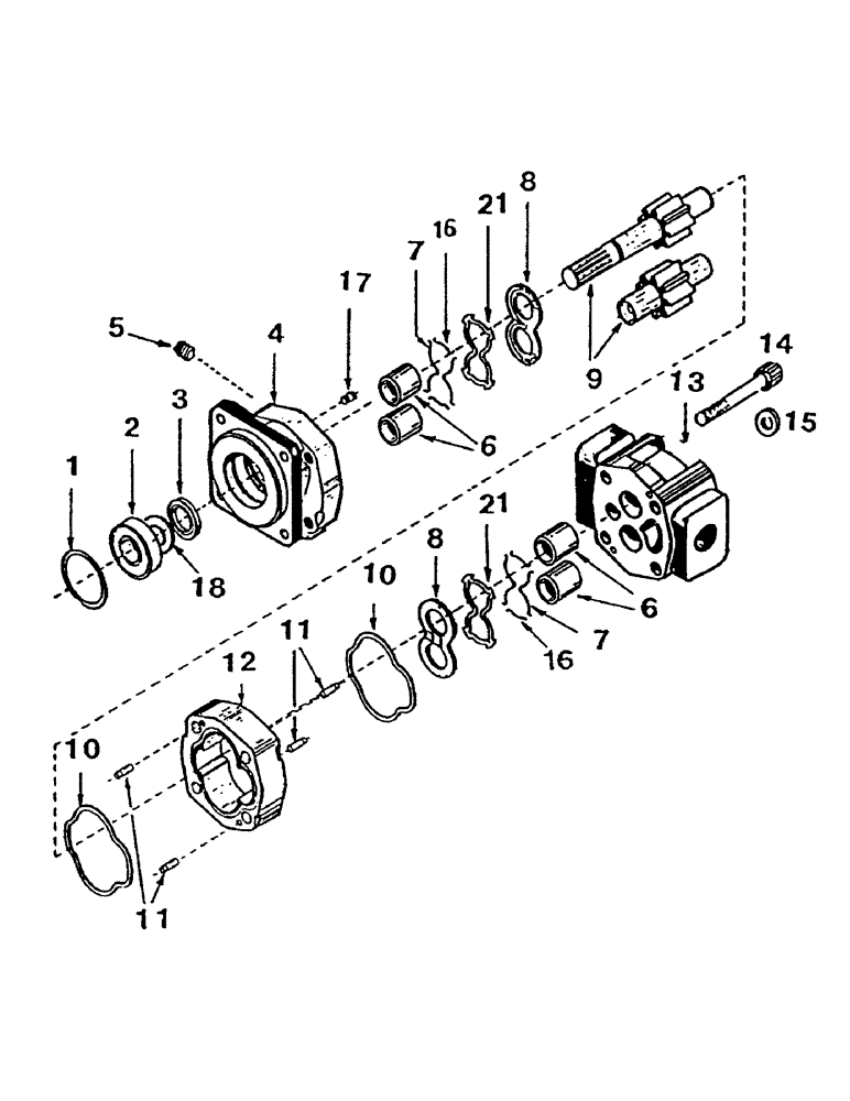 Схема запчастей Case IH 7700 - (B03-19) - HYDRAULIC MOTOR, PRIMARY EXTRACTOR Hydraulic Components & Circuits