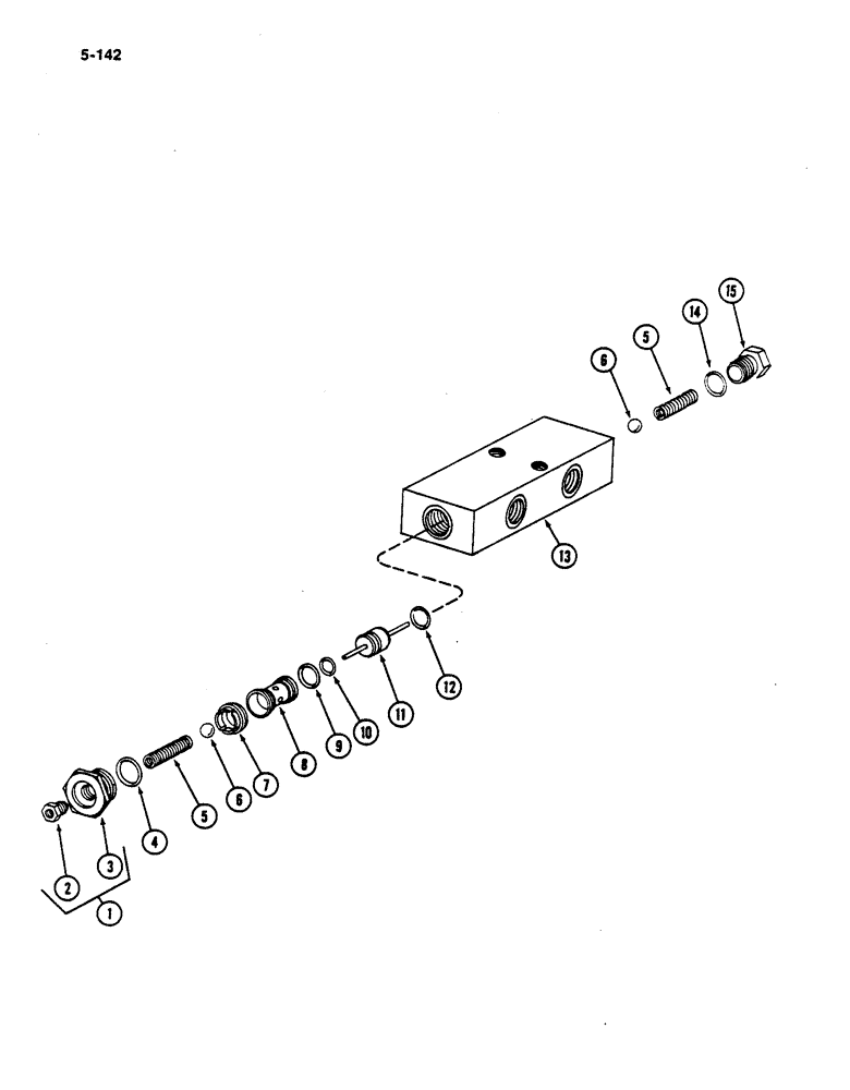 Схема запчастей Case IH 782 - (5-142) - STEERING CHECK VALVE (04) - STEERING