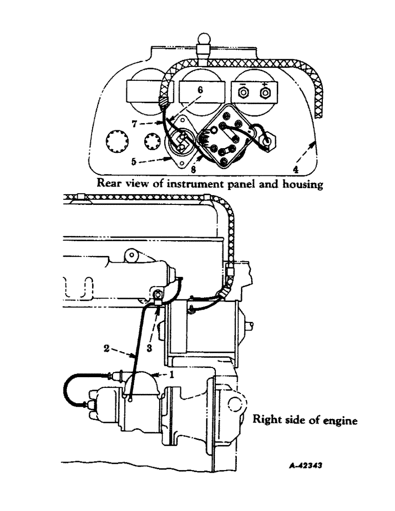 Схема запчастей Case IH 400-SERIES - (210) - ELECTRICAL SYSTEM, DIESEL ENGINE, STARTING & LIGHTING, MAGNETO IGNITION (06) - ELECTRICAL SYSTEMS