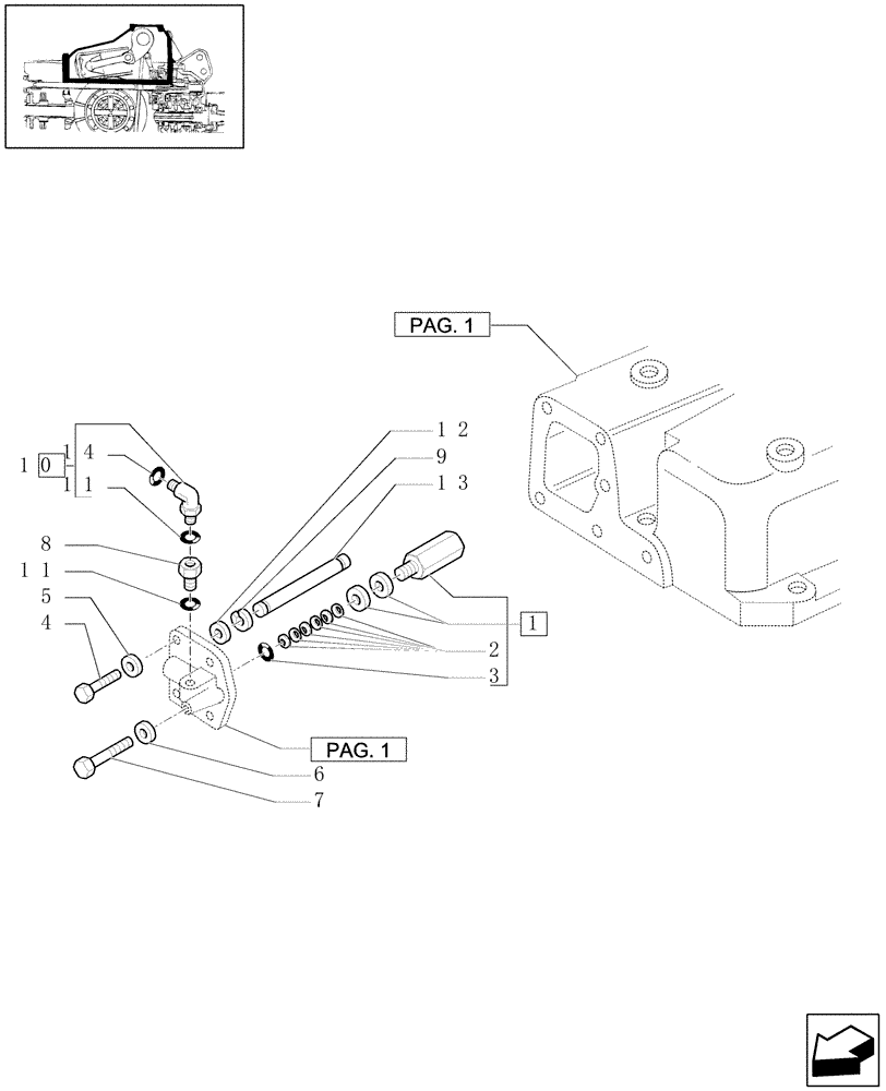 Схема запчастей Case IH JX1070U - (1.82.0/01[02]) - (VAR.832-836) ELECTRONIC LIFTING - CYLINDER PRESSURE LIMITING VALVE (07) - HYDRAULIC SYSTEM