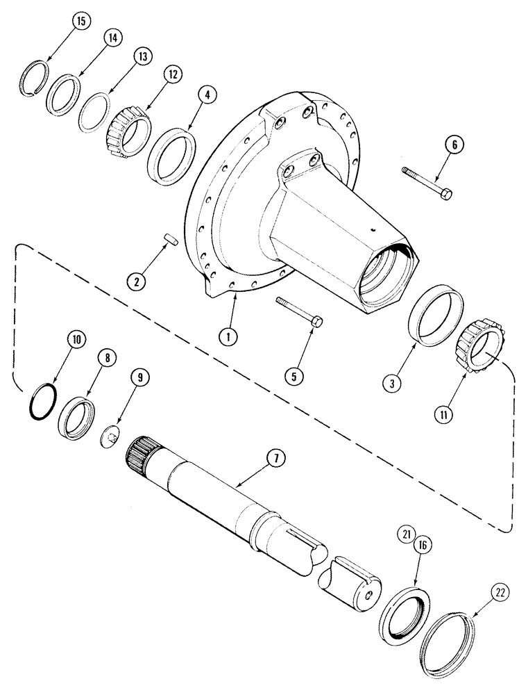 Схема запчастей Case IH MX200 - (06-34) - REAR AXLE, 4 X 118 IN. MX180, N.A. ONLY, 4 X 120 IN. MX200, MX220, MX240, MX270, N.A. ONLY (06) - POWER TRAIN