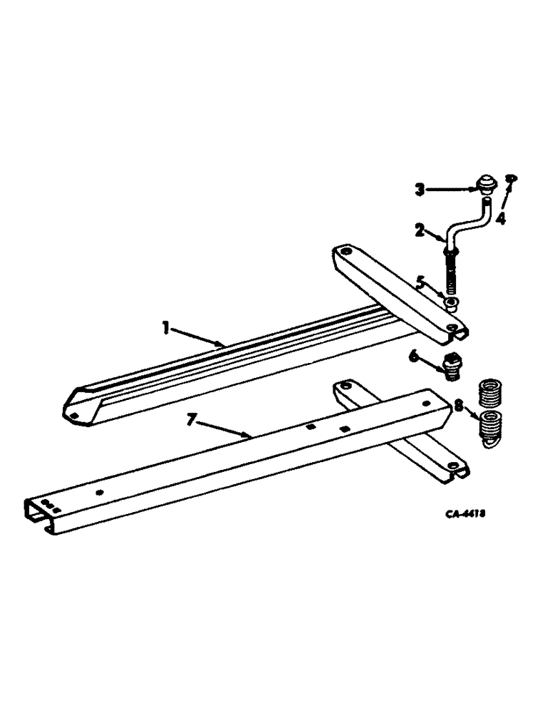 Схема запчастей Case IH 440 - (F-44) - MANUAL BALE TENSION DEVICE 