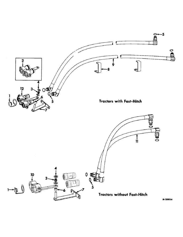 Схема запчастей Case IH 340 - (222) - HYDRAULIC SYSTEM, REMOTE CONTROL ADAPTER, 340 SERIES (07) - HYDRAULIC SYSTEM