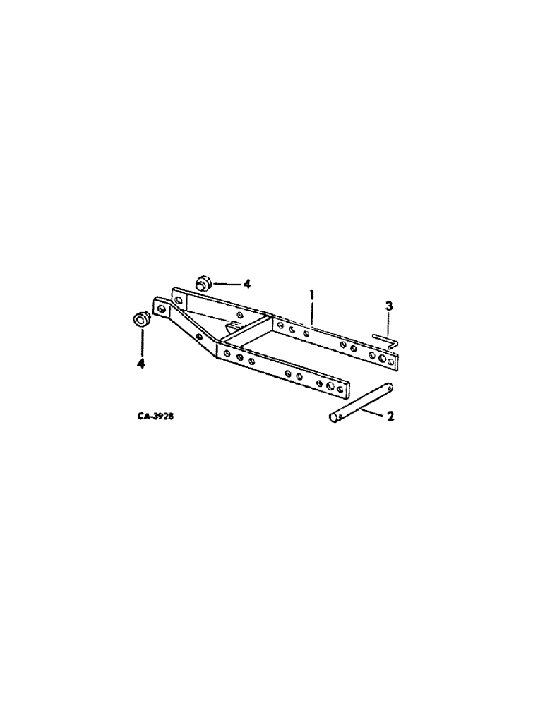 Схема запчастей Case IH 500 - (E-23[B]) - PRESS WHEEL FRAME, STAGGERED, QUANTITIES SHOWN ARE PER ROW 