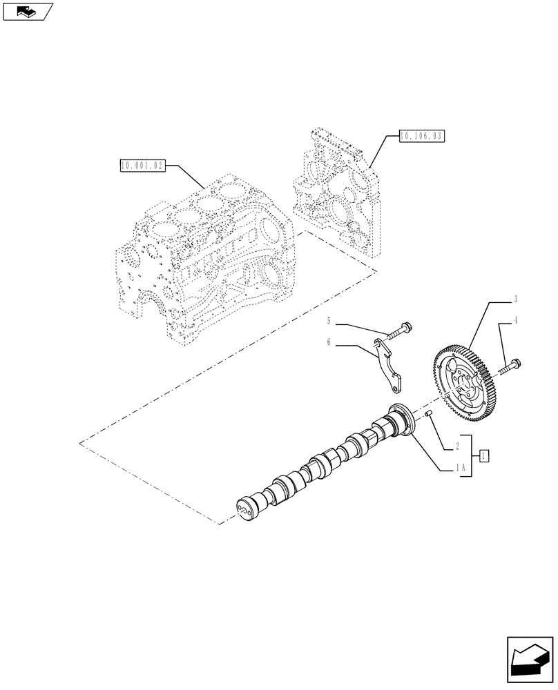 Схема запчастей Case IH F4DFE413C A004 - (10.106.01) - CAMSHAFT - TIMING CONTROL (84496913) (10) - ENGINE