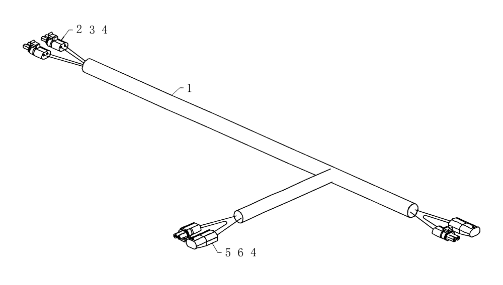 Схема запчастей Case IH 2230 - (55.100.12) - METER SWITCH CABLE (55) - ELECTRICAL SYSTEMS