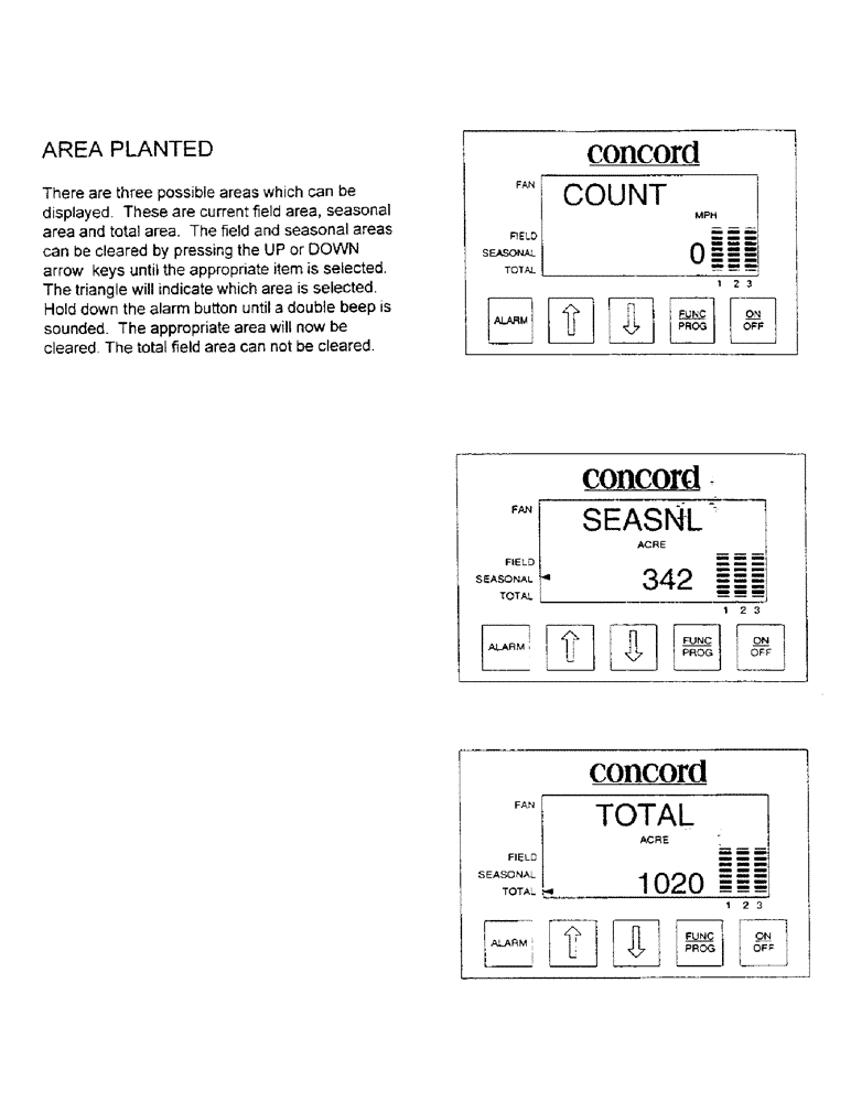 Схема запчастей Case IH 3503 - (C07) - AREA PLANTED 