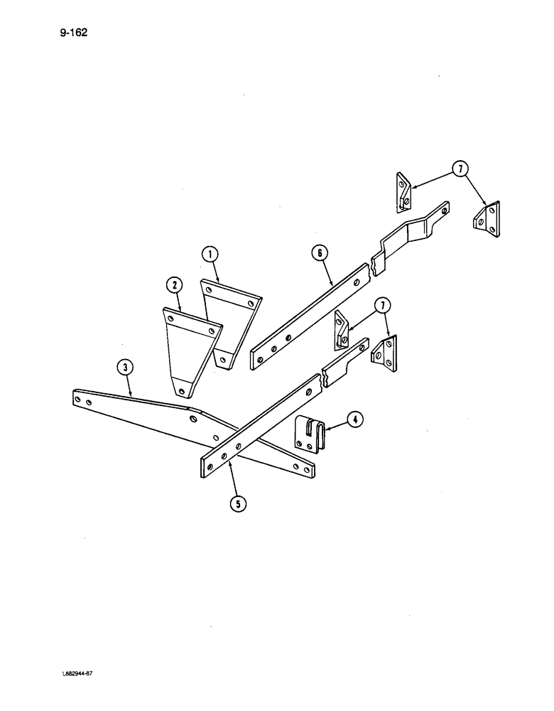 Схема запчастей Case IH 6200 - (9-162) - REAR SUSPENSION PRESS WHEEL GANG, 14 X 6 AND 16 X 6 (09) - CHASSIS/ATTACHMENTS