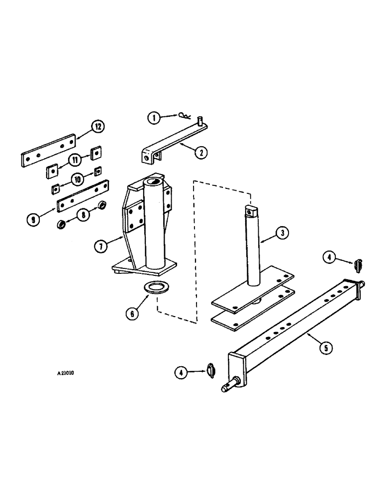 Схема запчастей Case IH 3300-SERIES - (04) - HITCH AND DRAWBAR, IN FURROW HITCH 