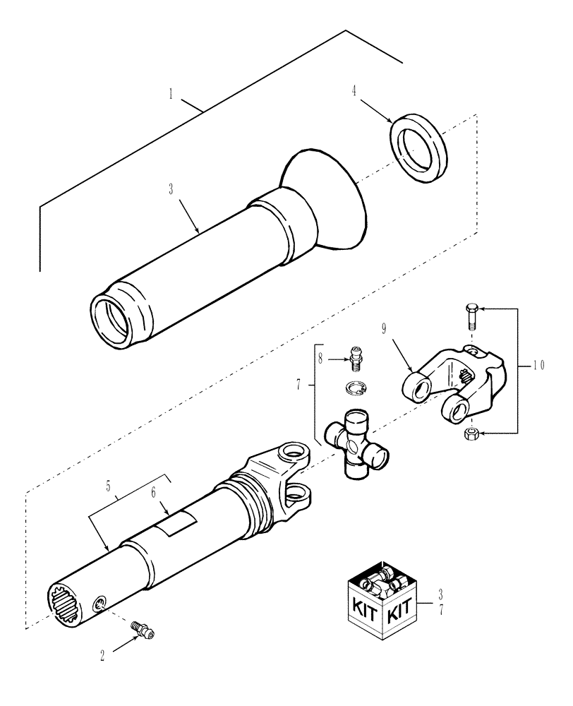 Схема запчастей Case IH DC101F - (01.02) - PRIMARY PTO, REAR HALF, 540 RPM (03) - MAIN GEARBOX