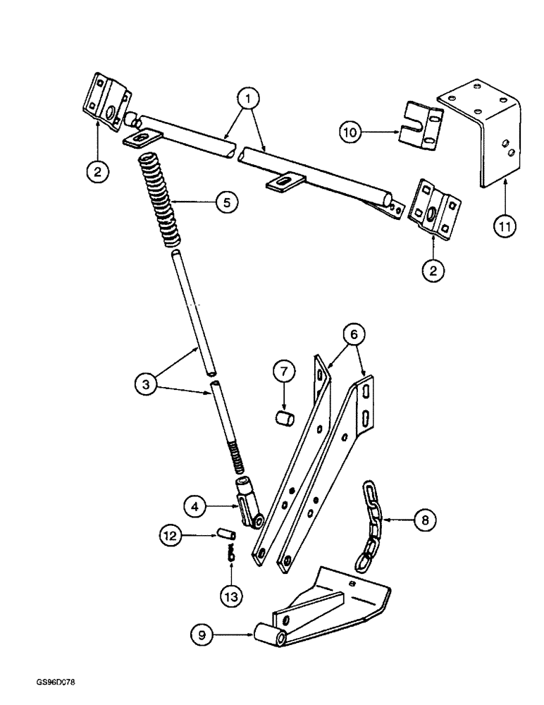 Схема запчастей Case IH 1400 - (9A-12) - HEIGHT CONTROL, BRUSH ROLL UNIT (13) - PICKING SYSTEM