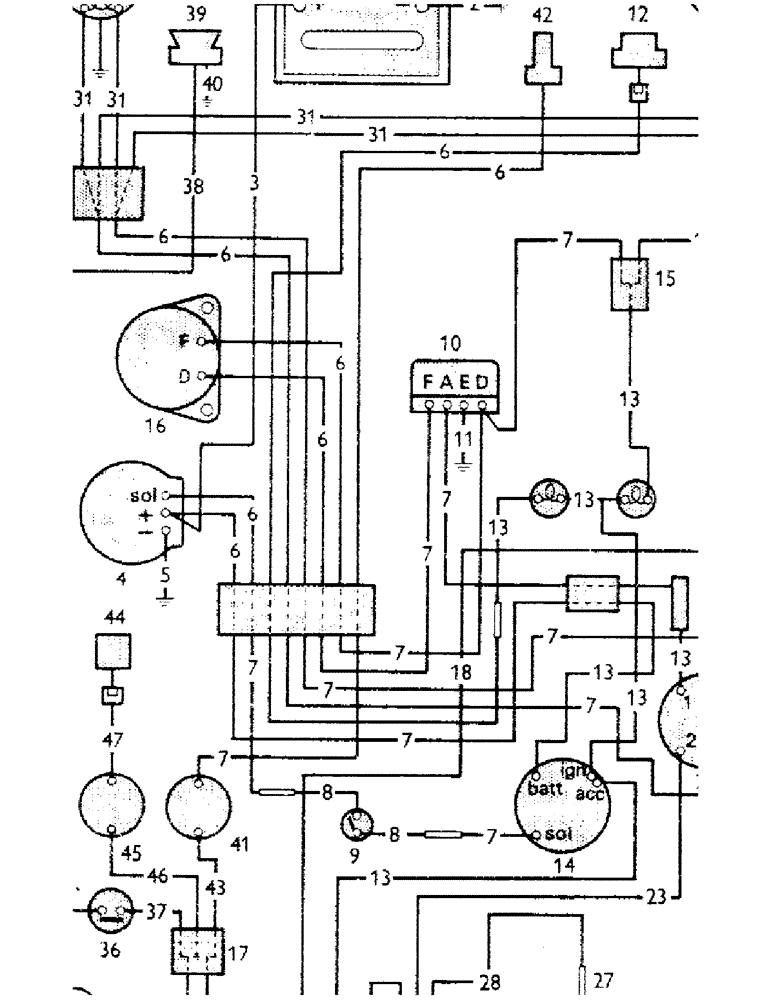 Схема запчастей Case IH 770B - (090) - ELECTRICAL EQUIPMENT, TRACTOR 588498 ONWARD (06) - ELECTRICAL SYSTEMS