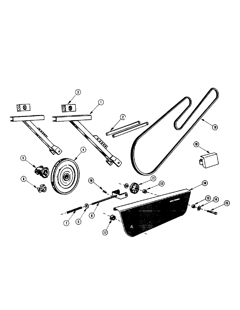 Схема запчастей Case IH 855 - (40) - REEL DRIVE AND SUPPORTS 