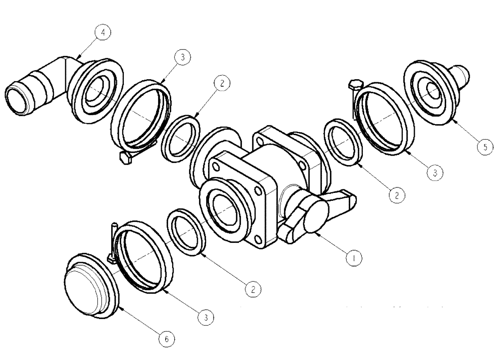 Схема запчастей Case IH SPX4410 - (09-059) - VALVE GROUP CHEM/RINSE Liquid Plumbing