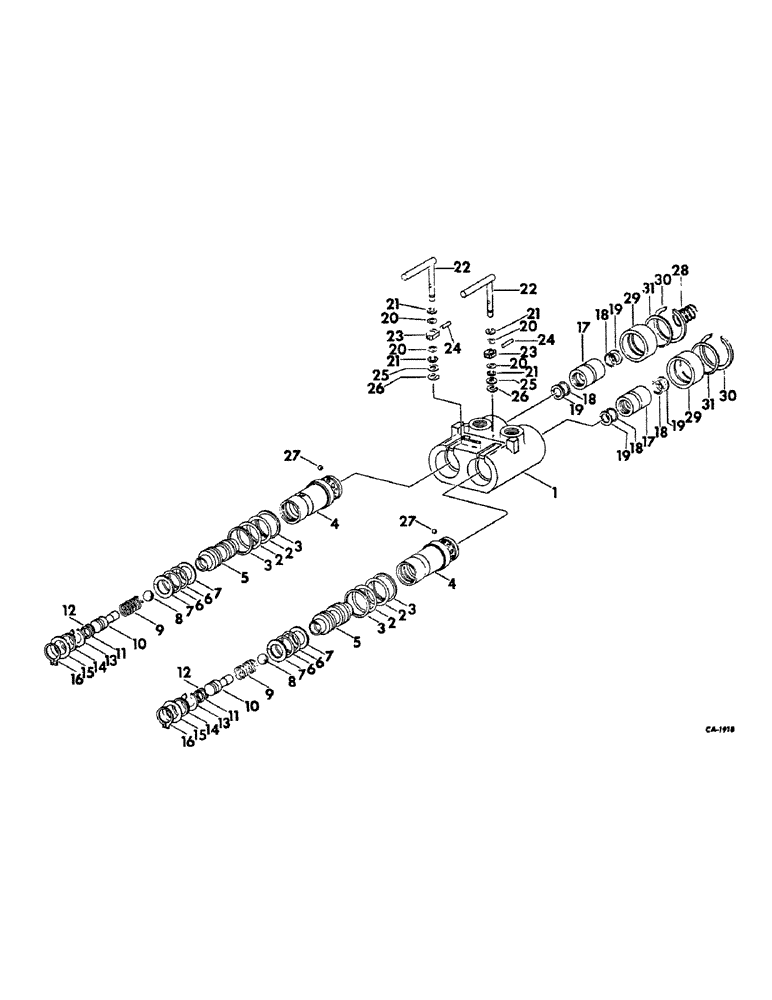 Схема запчастей Case IH 656 - (F-47) - HYDRAULICS, FEMALE COUPLER (07) - HYDRAULIC SYSTEM