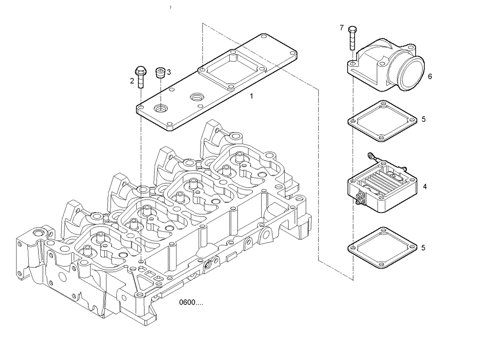 Схема запчастей Case IH F4BE0484F D601 - (0710.145) - INTAKE MANIFOLD 