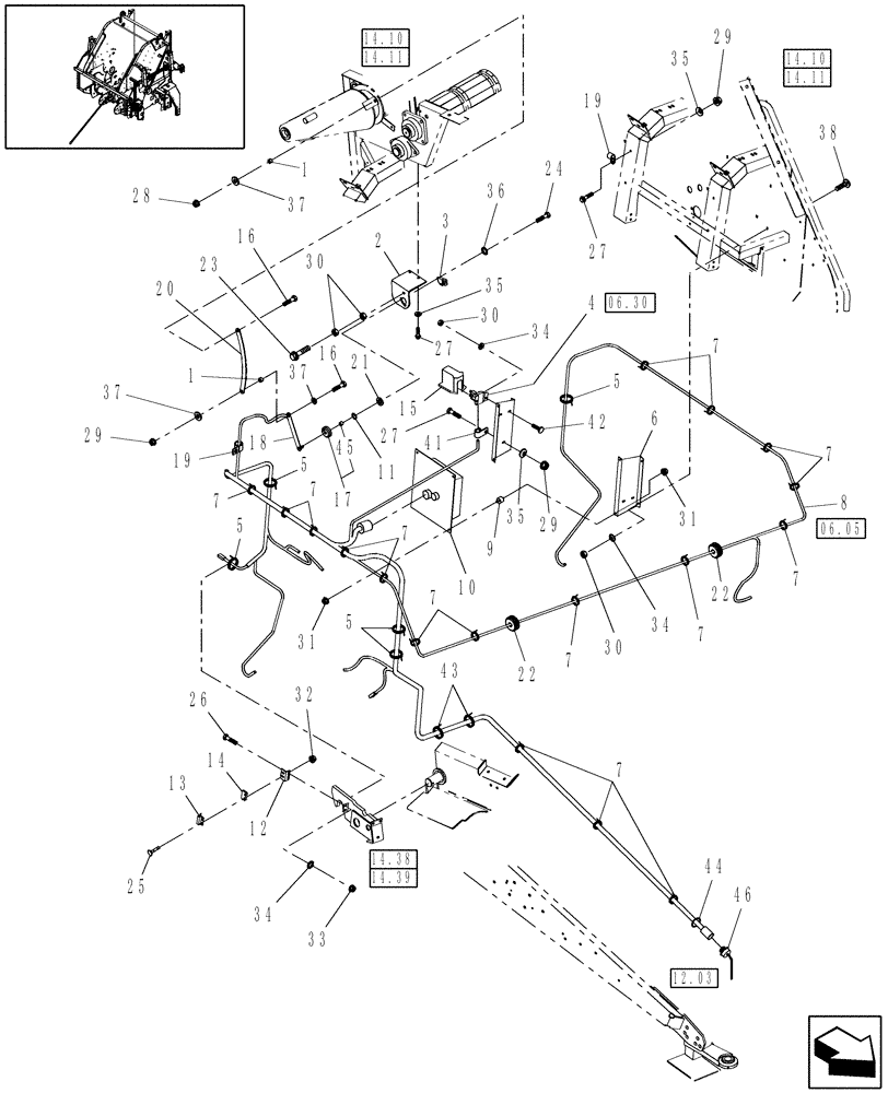 Схема запчастей Case IH RBX462 - (06.02) - ELECTRONICS, NET-TWINE (06) - ELECTRICAL SYSTEMS