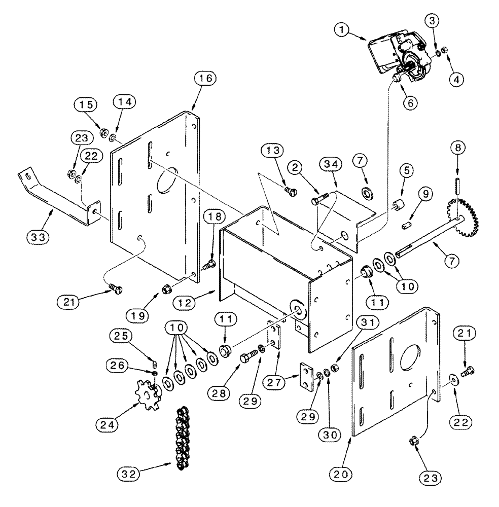 Схема запчастей Case IH 2388 - (09B-03) - ROTOR DRIVE - SPEED ADJUSTMENT (14) - ROTOR, CONCANVES & SIEVE