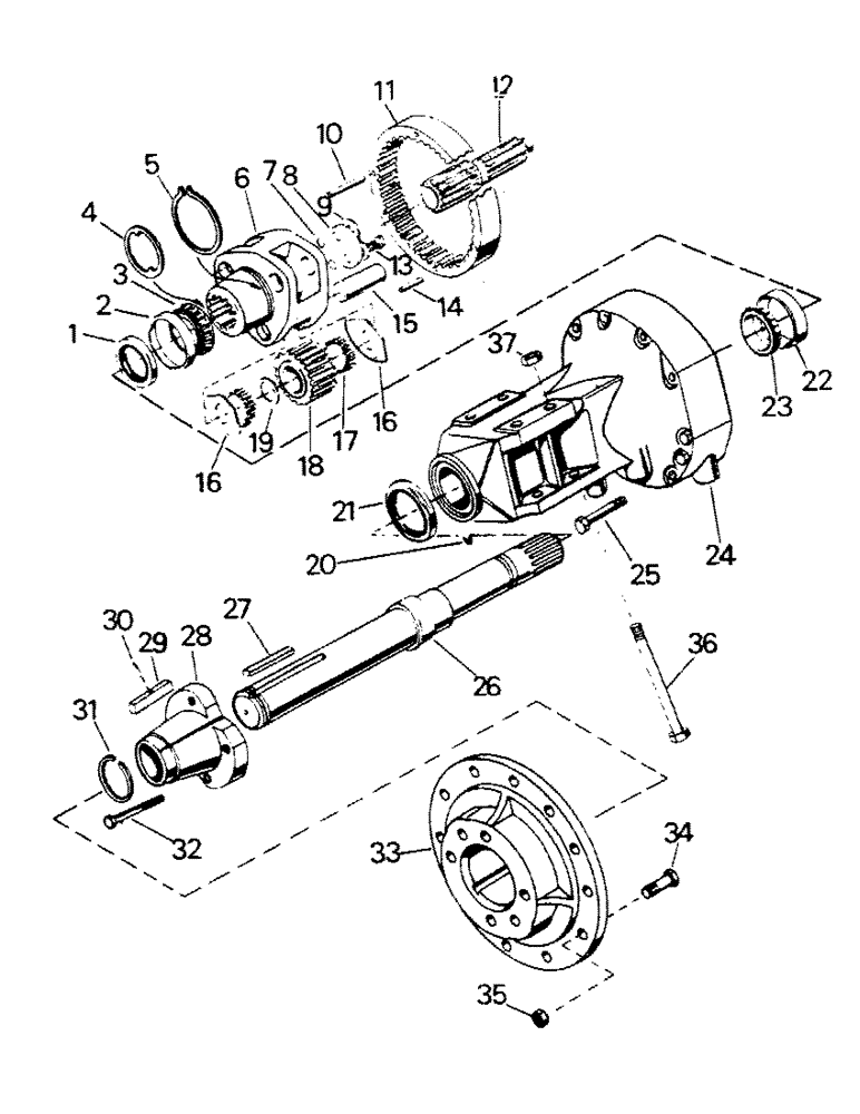 Схема запчастей Case IH STEIGER - (04-50) - PLANETARY & HUB - ADJUSTABLE AXLE (04) - Drive Train