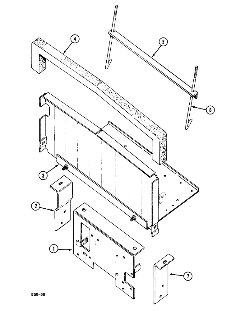 Схема запчастей Case IH 248 - (4-270) - BATTERY TRAY, VERSION WITH CAB (04) - ELECTRICAL SYSTEMS