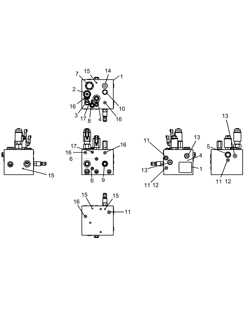 Схема запчастей Case IH 1250 - (35.138.24) - HYDRAULICS - VALVE ASSEMBLY MULTI-VALVE BLOCK - 87575909 (35) - HYDRAULIC SYSTEMS