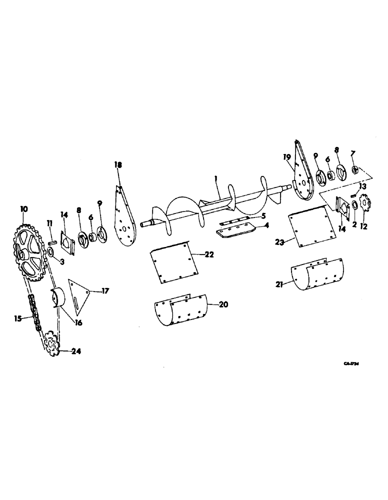 Схема запчастей Case IH 724 - (K-12[A]) - PRODUCT GRAPHICS (58) - ATTACHMENTS/HEADERS