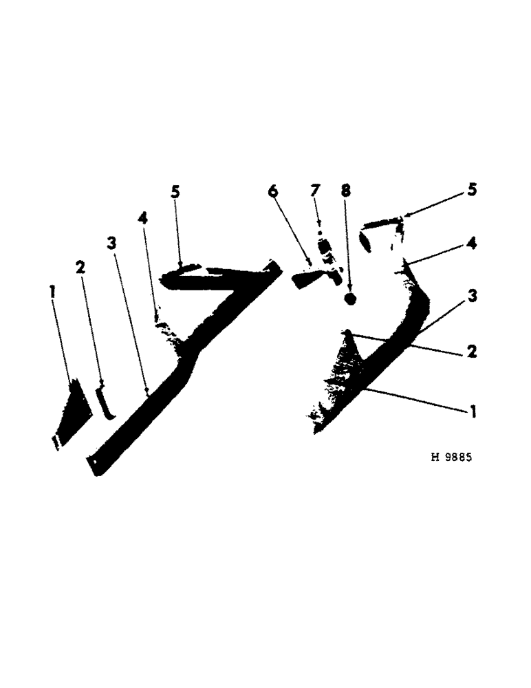 Схема запчастей Case IH 10 - (D-05) - CASTER WHEEL FRAME 