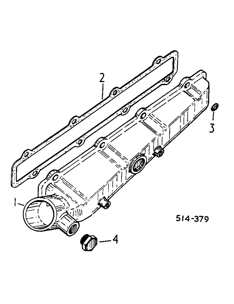 Схема запчастей Case IH 584 - (12-46) - INTAKE MANIFOLD Power