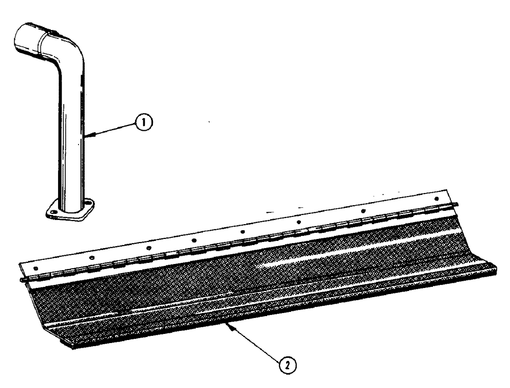 Схема запчастей Case IH 1150 - (110[B]) - MUFFLER, SHIELDED EXHAUST SYSTEM (10) - ENGINE