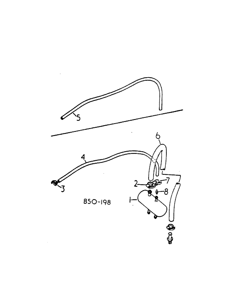 Схема запчастей Case IH 784 - (04-04[A]) - BRAKES, RESERVOIR AND HOSES, TRACTOR WITH SERIAL NO. 3108 AND ABOVE (5.1) - BRAKES