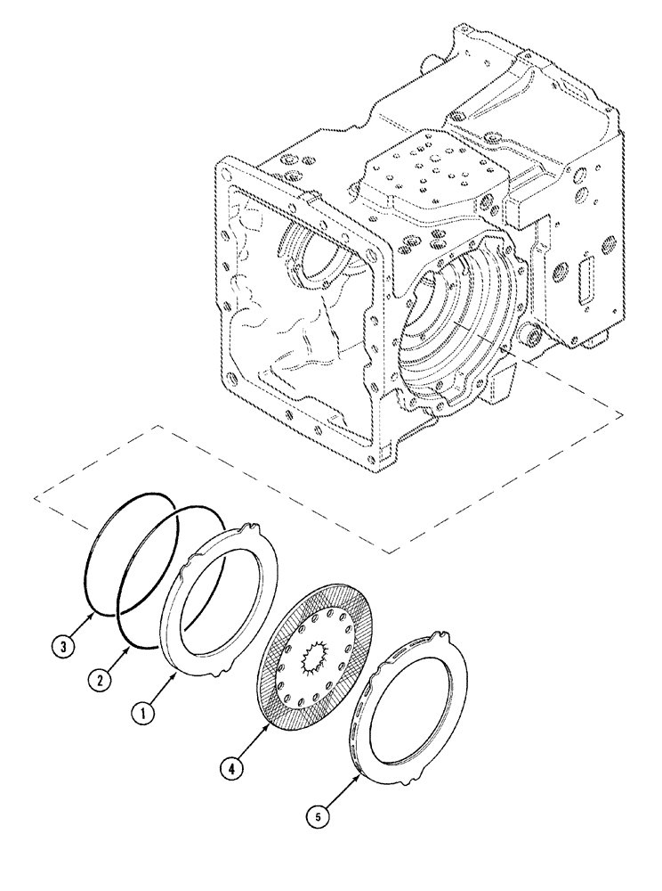 Схема запчастей Case IH MX120 - (07-03) - BRAKE DISCS (07) - BRAKES