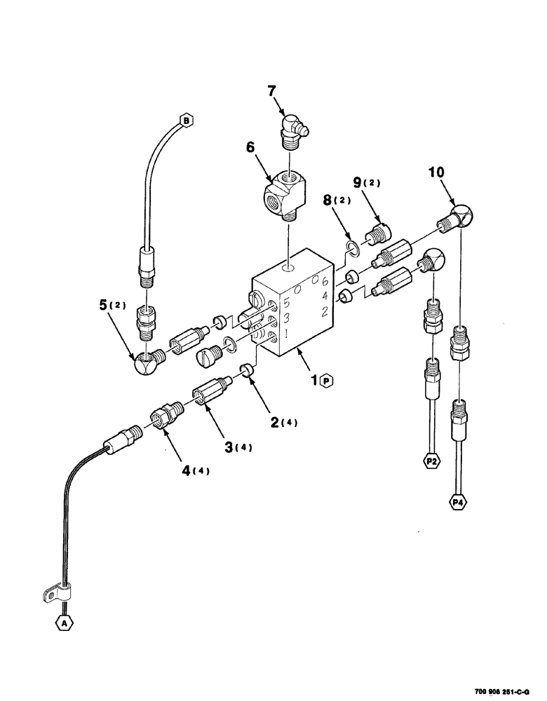 Схема запчастей Case IH 8576 - (09-054) - AUTO LUBE VALVE ASSEMBLY Decals & Attachments