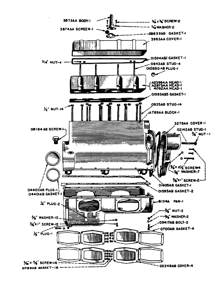 Схема запчастей Case IH D-SERIES - (008) - CYLINDER HEAD, CYLINDER BLOCK AND OIL PAN, CYLINDER HEAD, D, DC, DO, DV (02) - ENGINE