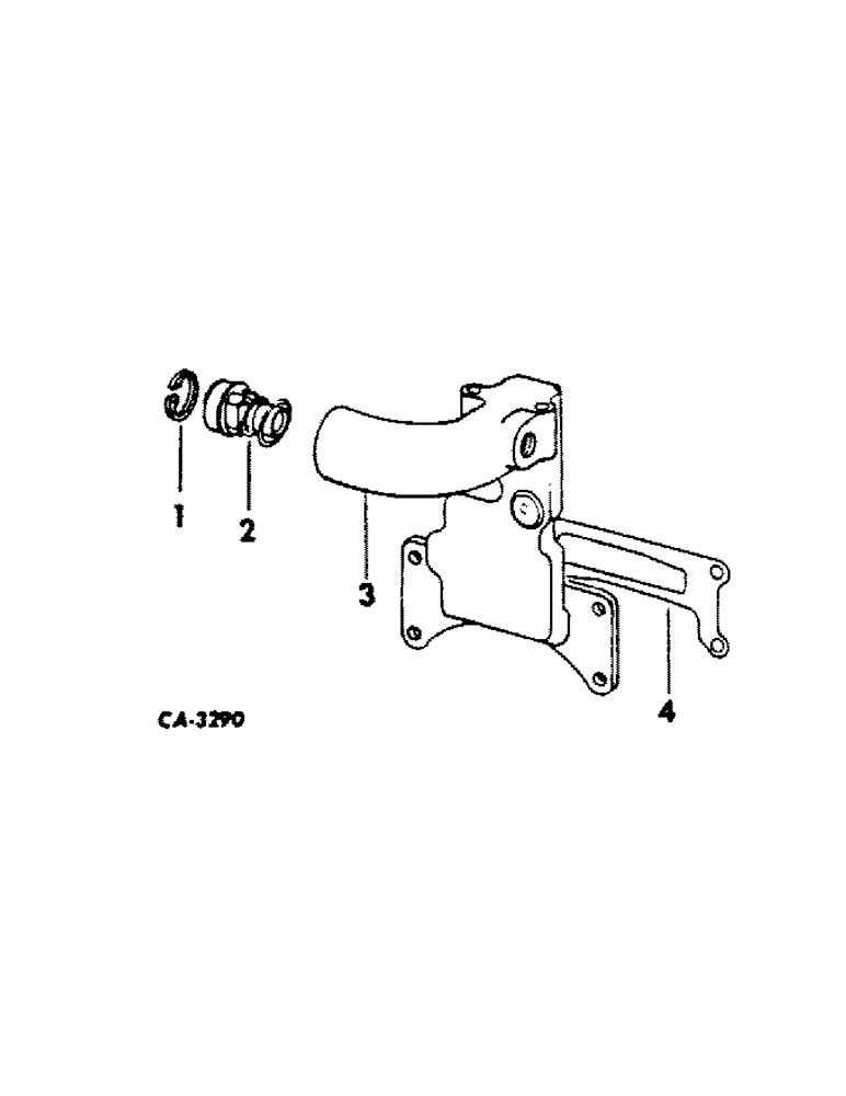 Схема запчастей Case IH C-200 - (G-08) - THERMOSTAT AND HOUSING, 544, 2544 TRACTORS AND 8000 FORK LIFTS 