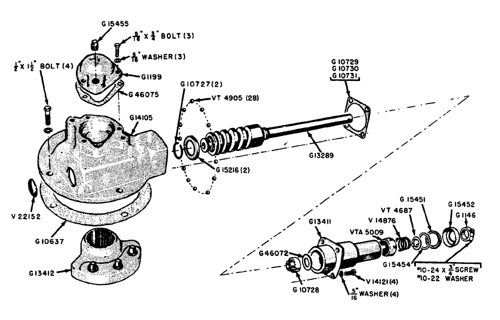 Схема запчастей Case IH 630 - (090) - STEERING GEAR, CAM AND LEVER HOUSING GENERAL PURPOSE TRACTORS BEFORE #8191147 (05) - STEERING