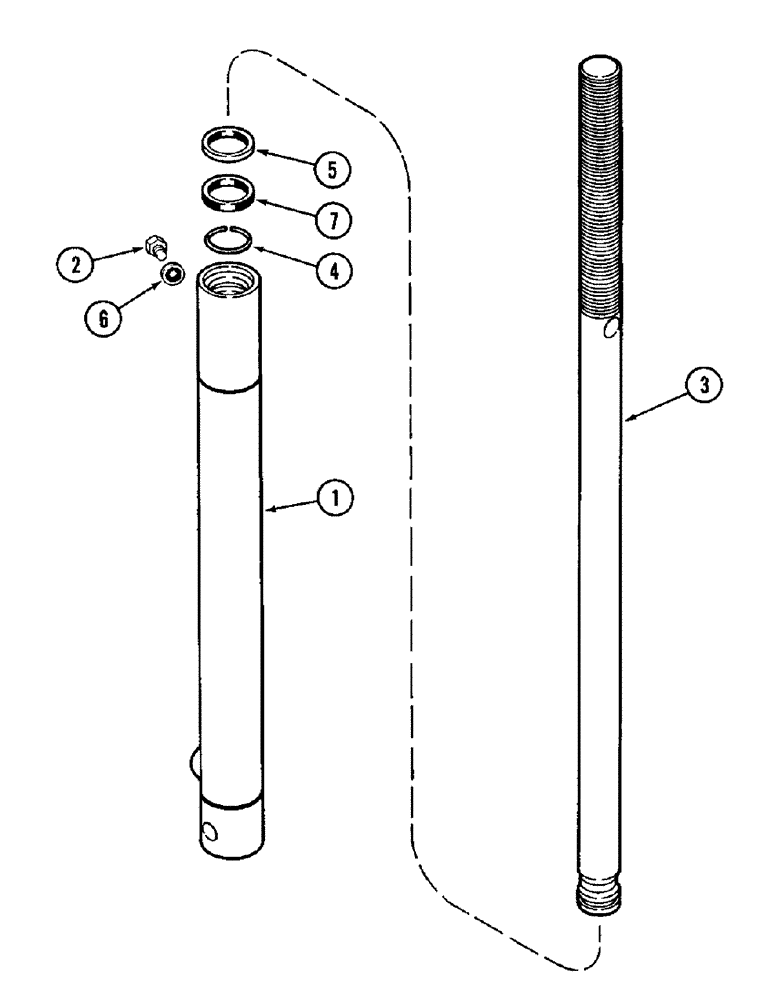 Схема запчастей Case IH 1010 - (8-18) - REEL LIFT SLAVE CYLINDER (35) - HYDRAULIC SYSTEMS