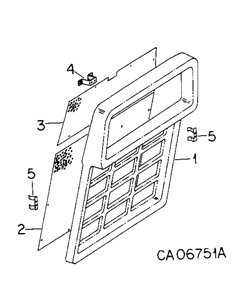 Схема запчастей Case IH 6388 - (06-04) - COOLING, GRILLE AND SCREEN Cooling