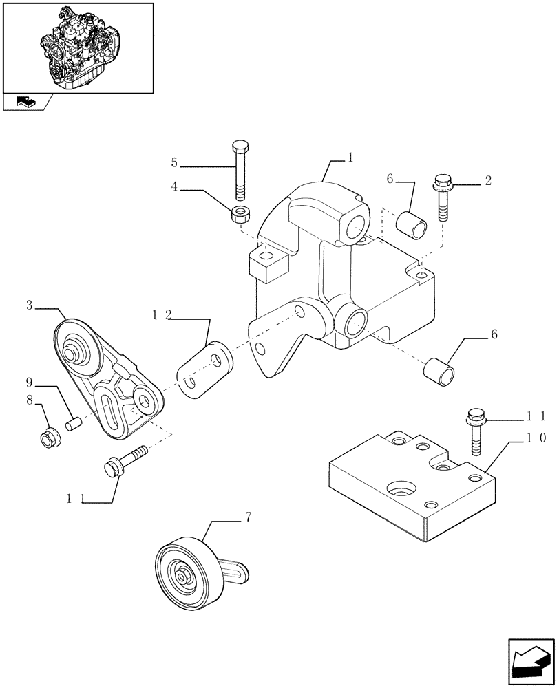 Схема запчастей Case IH F4GE9484A J600 - (0.39.0) - CONDITIONING SYSTEM COMPRESSOR (2856376) 