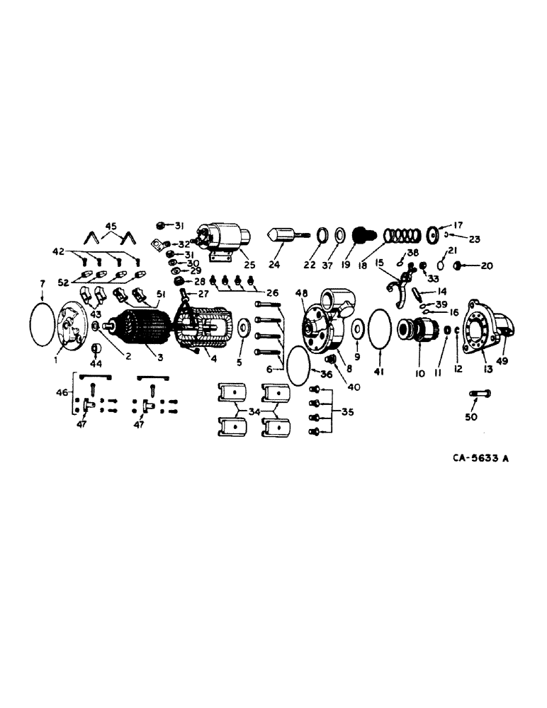 Схема запчастей Case IH 1420 - (08-15) - ELECTRICAL, CRANKING MOTOR (06) - ELECTRICAL