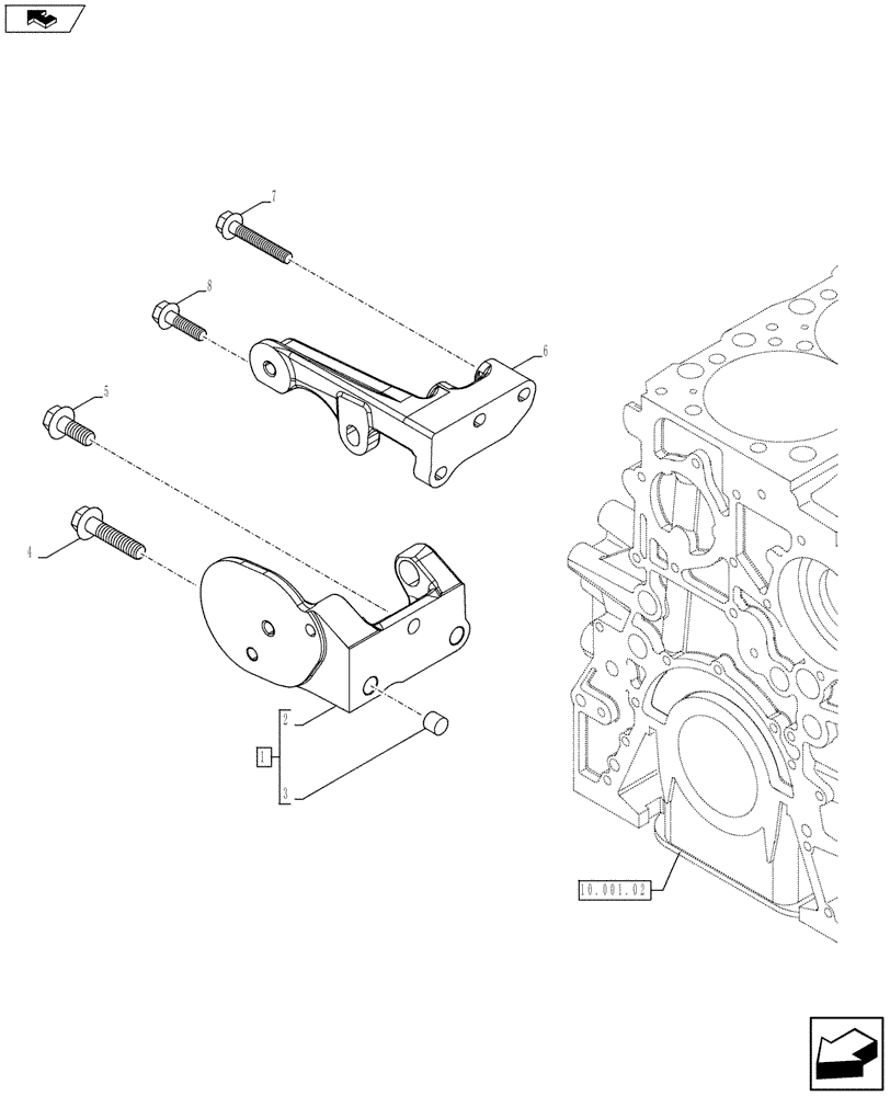 Схема запчастей Case IH F2CFE613T E003 - (55.301.02) - ALTERNATOR (504386863) (55) - ELECTRICAL SYSTEMS