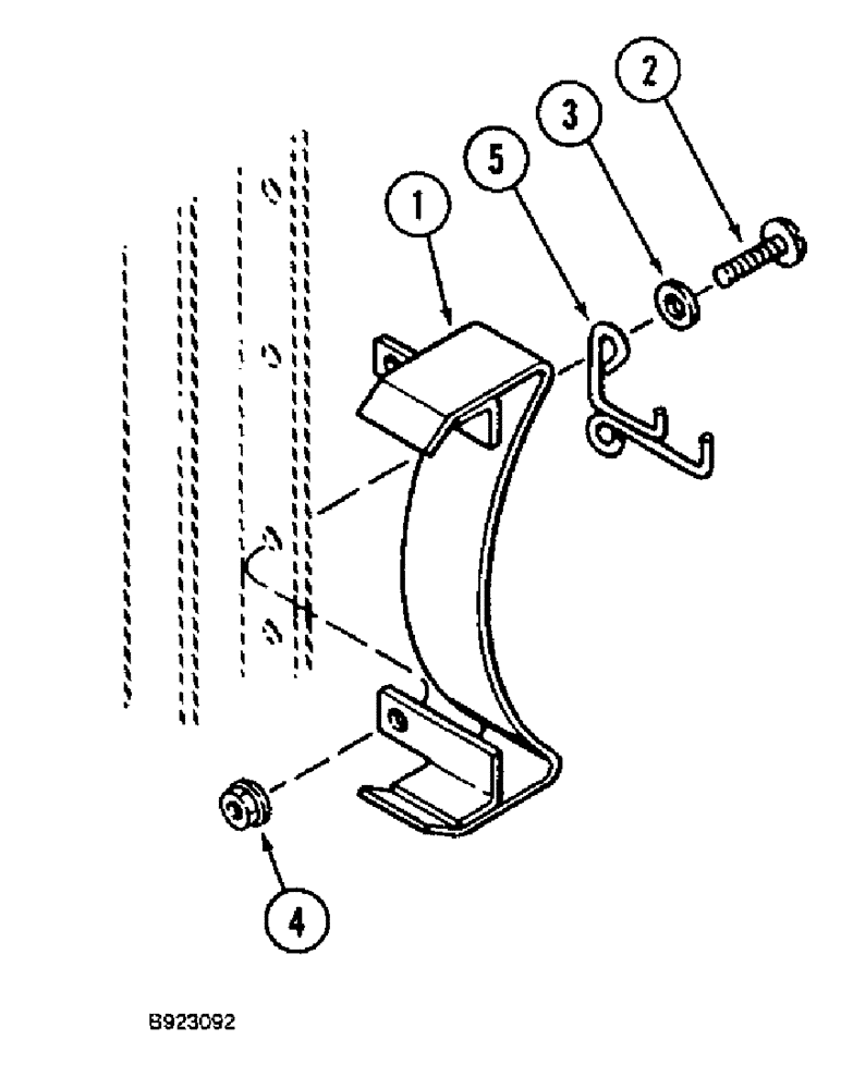 Схема запчастей Case IH 1666 - (9F-08) - STRAW SPREADER, CORN COMBINE, PULLEY SHIELD AND BELT GUIDE (19) - STRAW SPREADER & CHOPPER