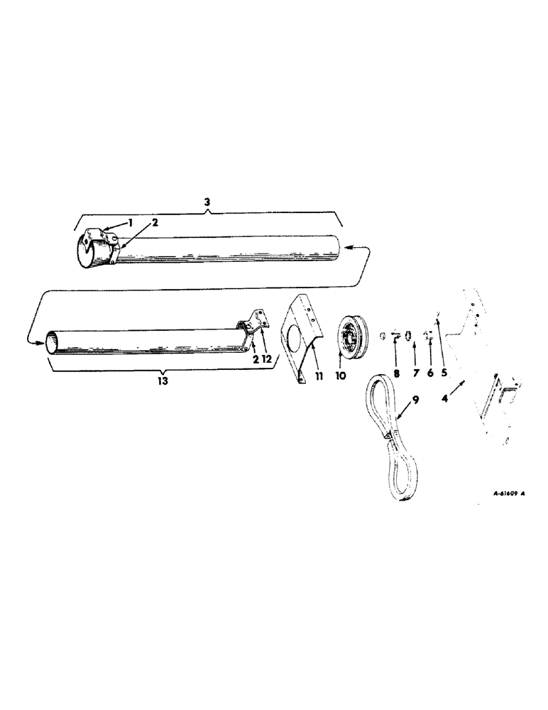 Схема запчастей Case IH 115 - (E-07) - FRONT POWER DRIVE 