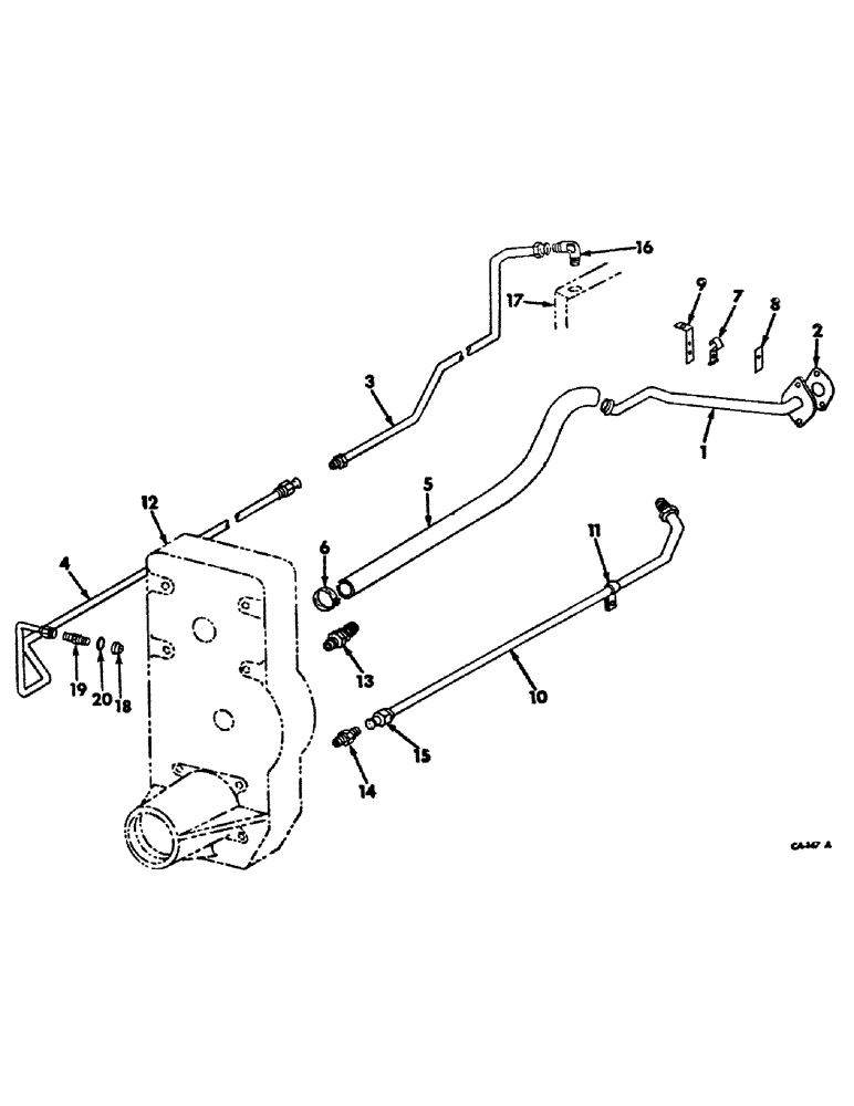 Схема запчастей Case IH 4100 - (F-27) - HYDRAULIC SYSTEM, INDEPENDENT POWER TAKE-OFF TUBING AND CONNECTIONS (07) - HYDRAULIC SYSTEM