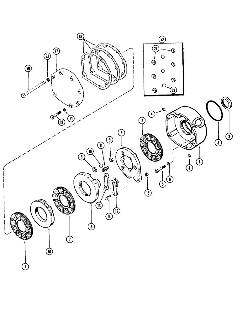 Схема запчастей Case IH 930-SERIES - (112) - BRAKES, FIRST USED TRANSMISSION SERIAL NUMBER 2234271 (07) - BRAKES