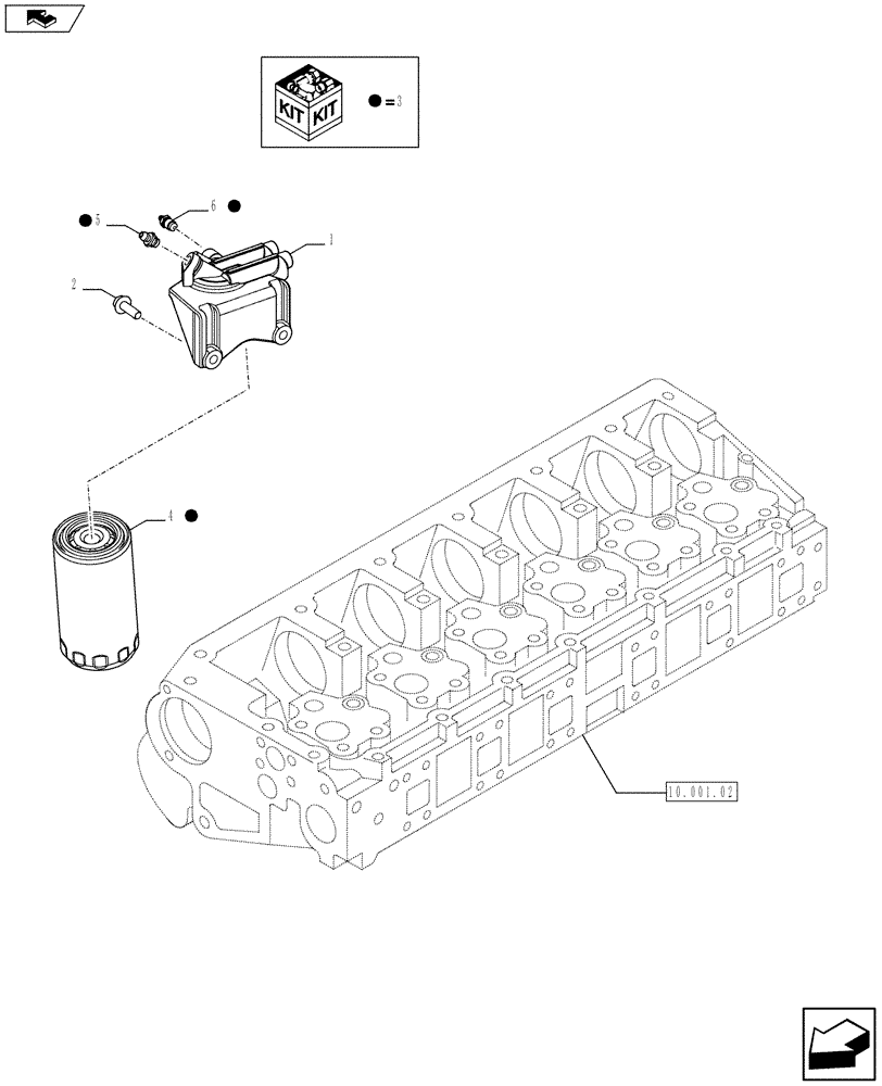 Схема запчастей Case IH STEIGER 450 - (10.206.01) - FUEL FILTER & RELATED PARTS (5801380886 - 5801412522) (10) - ENGINE