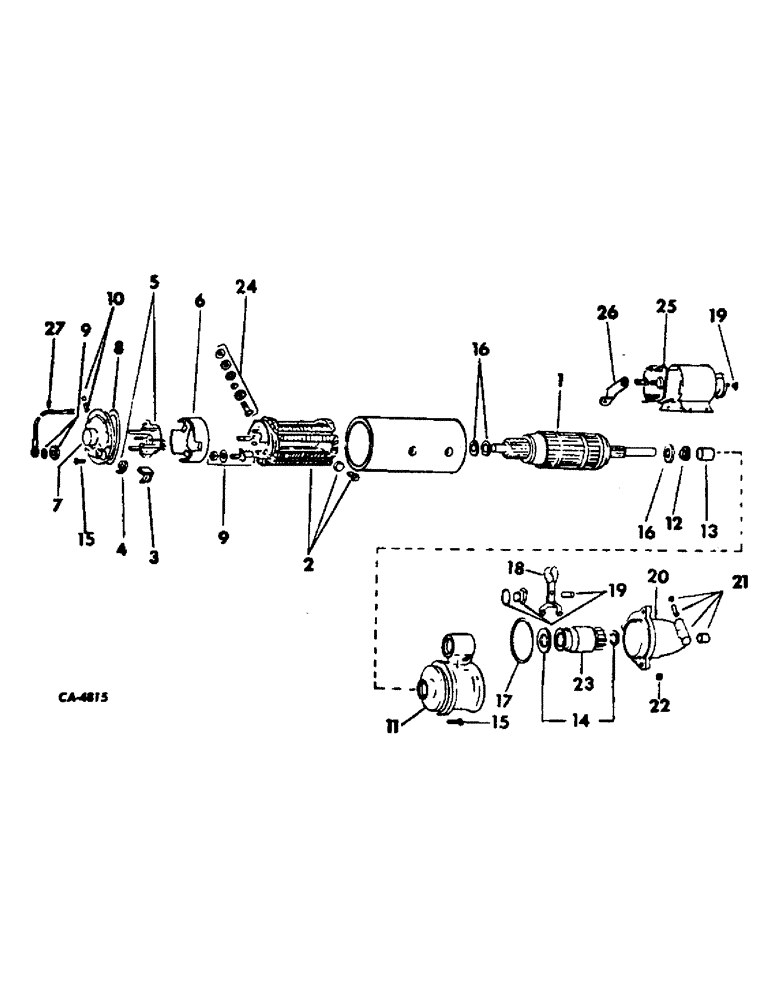 Схема запчастей Case IH 4568 - (08-10) - ELECTRICAL, CRANKING MOTOR, PRESTOLITE (06) - ELECTRICAL