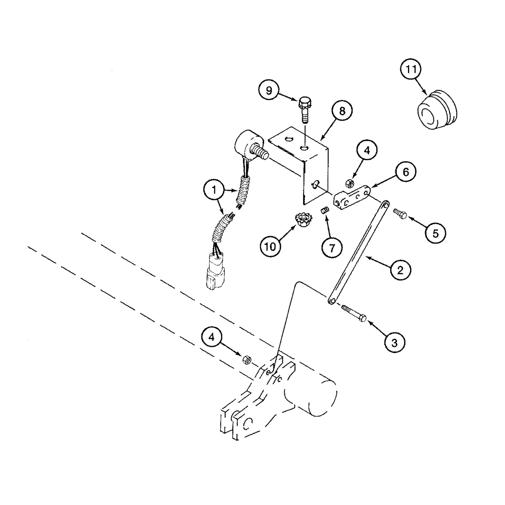 Схема запчастей Case IH 2366 - (04-02) - POTENTIOMETER, CONCAVE POSITION - MOUNTING (06) - ELECTRICAL