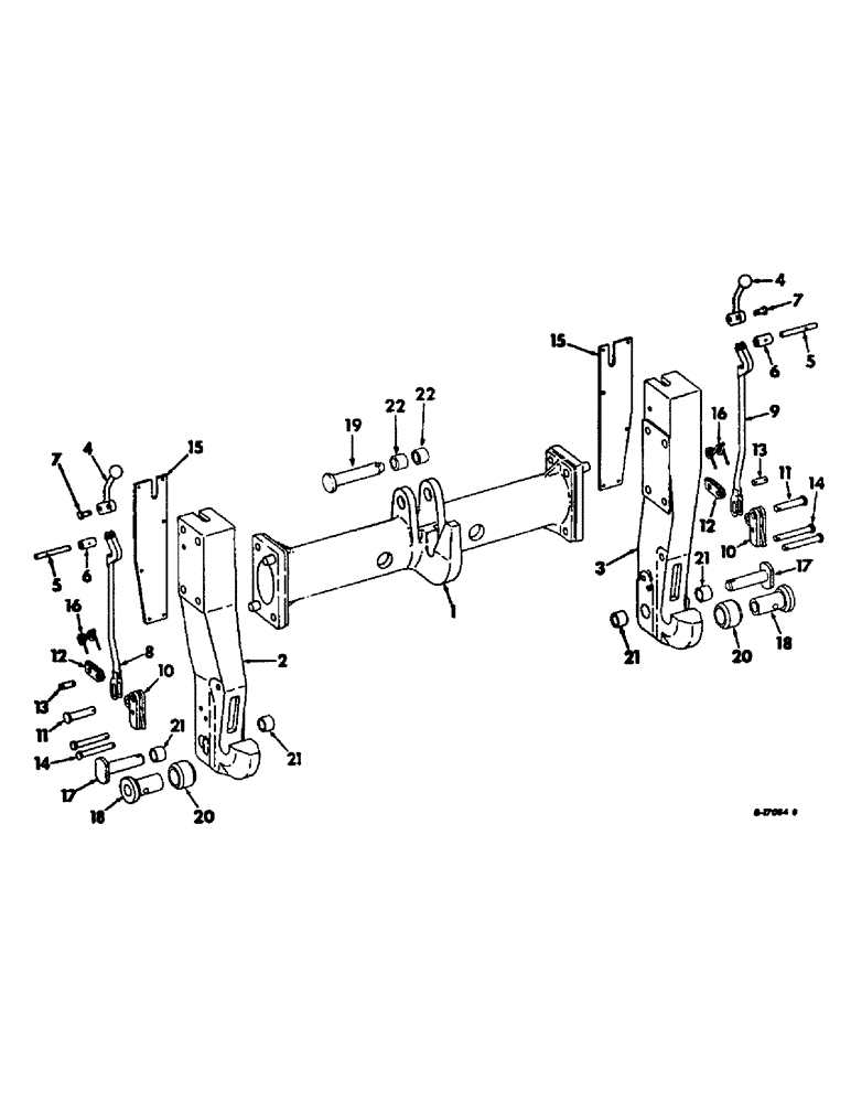 Схема запчастей Case IH 4166 - (09-06) - FRAME, THREE POINT HITCH QUICK COUPLER, CATEGORY III HITCH (12) - FRAME