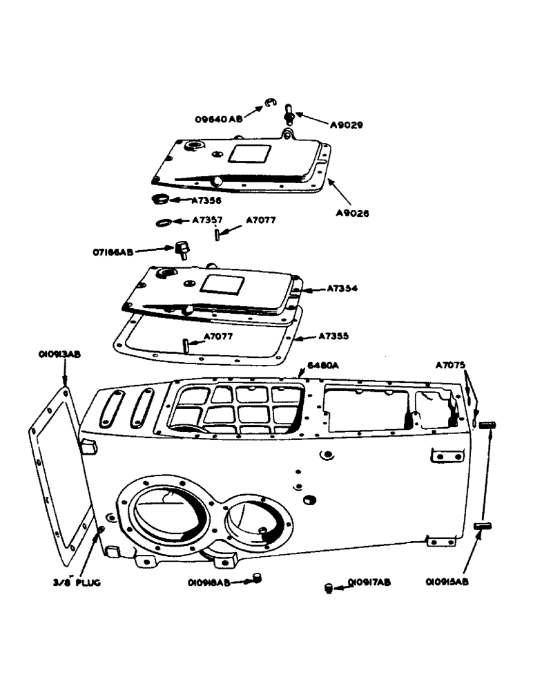 Схема запчастей Case IH 700 - (114) - TRANSMISSION CASE (06) - POWER TRAIN